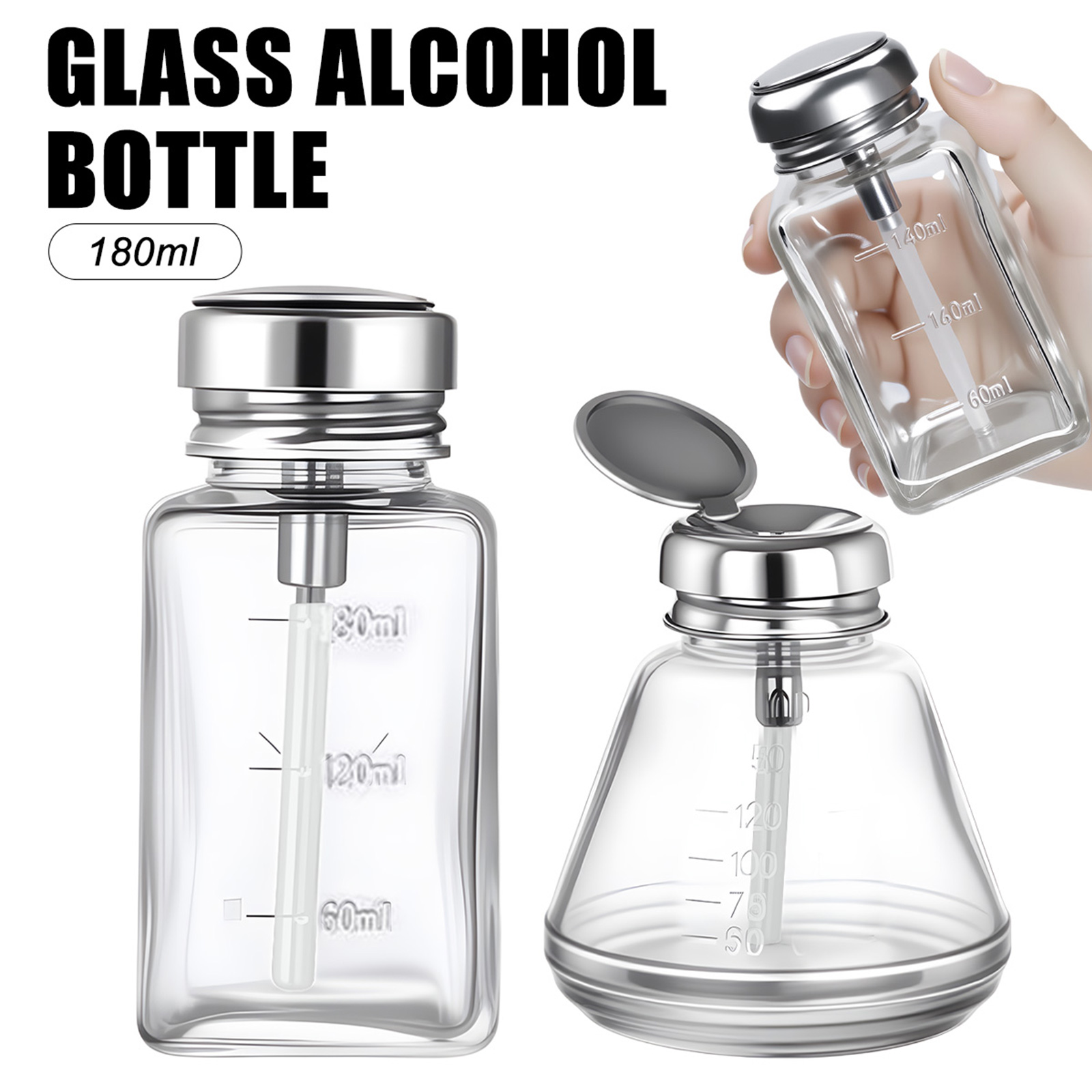 Water Bottle Blank - 180ml Tırnak Cam Şişe Pres Hunisi