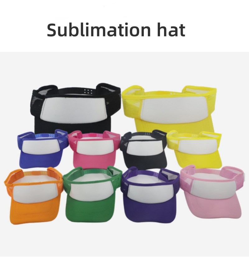 Hat Sublimation Blank - 10 adet süblimasyon boş yaz güneş