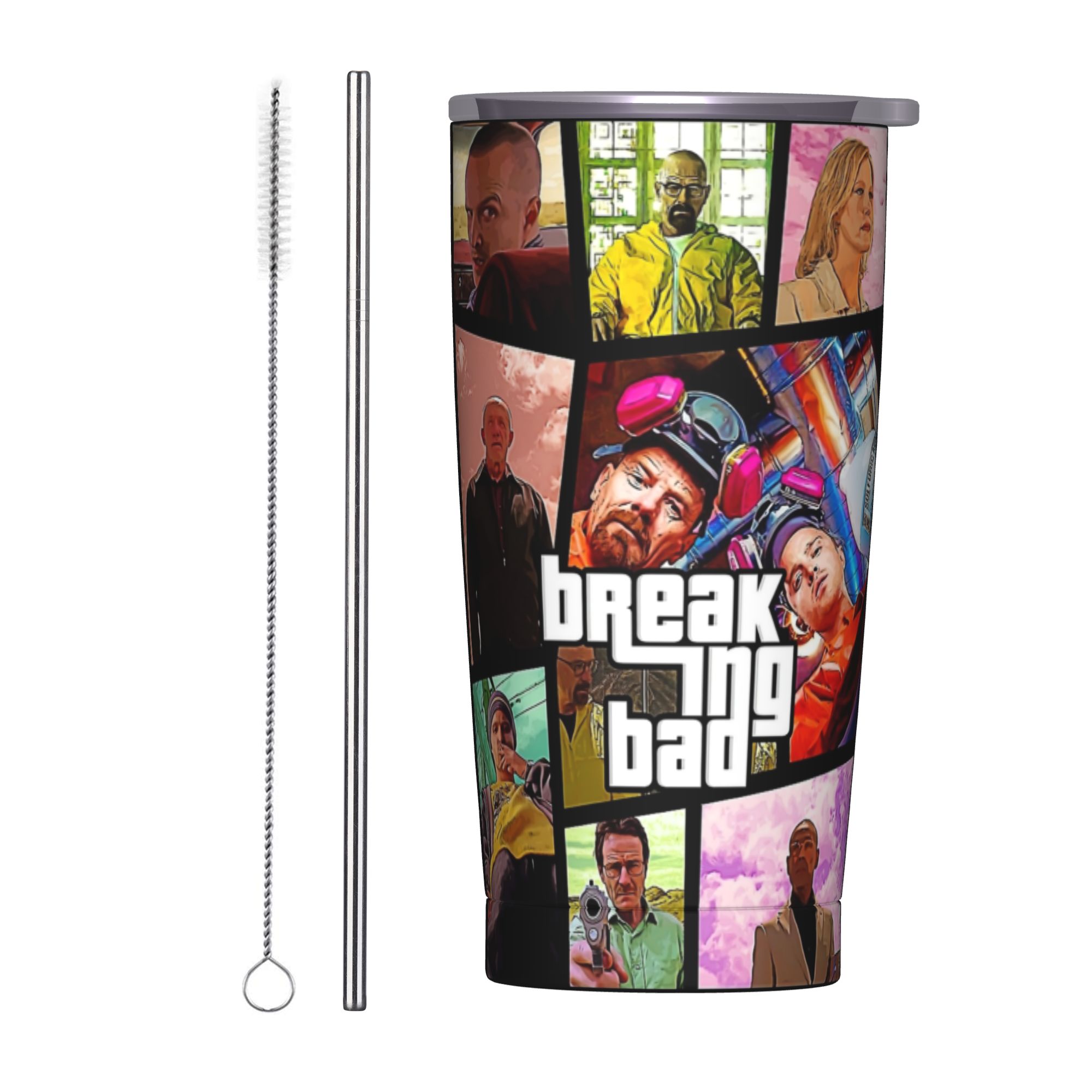 Tumbler 20Oz White - Breaking Bad Walter White Poster Baskılı