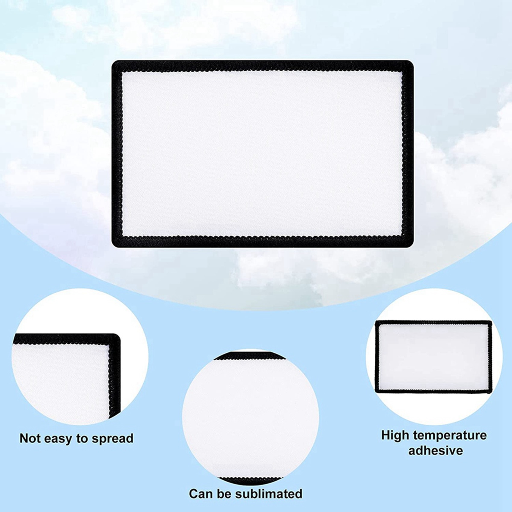 Hat Sublimation Blank - 42 Adet Süblimasyon Yamaları Boş Kumaş