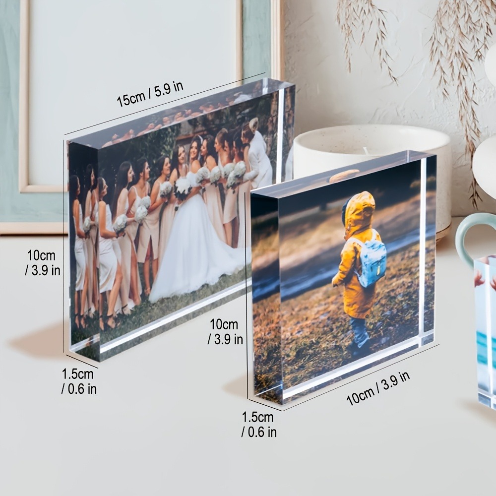 Photo Acrylic Block - Kişiselleştirilmiş 3D Akrilik Fotoğraf Bloğu -