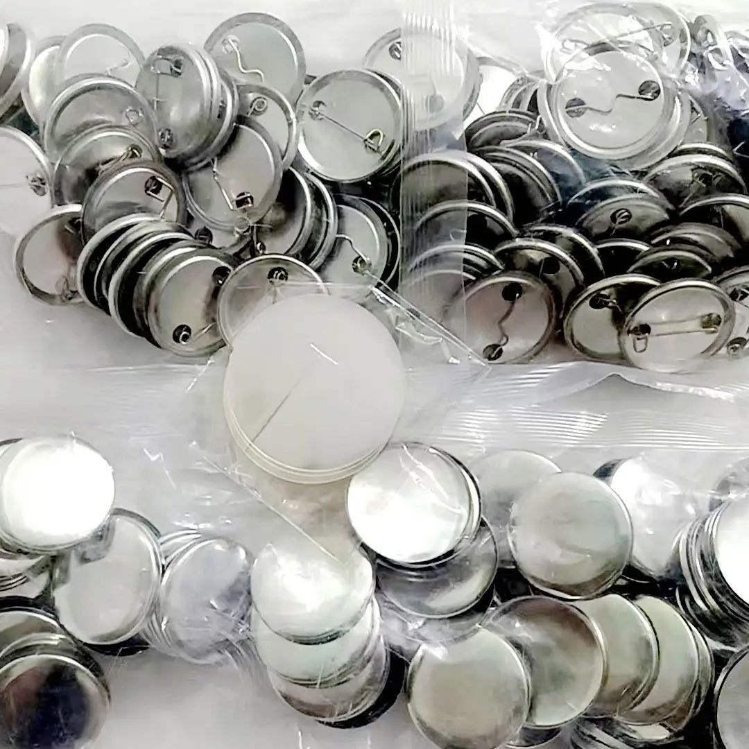 Button Badge Blank - 1000 adet 25mm/32mm/37mm metal arka MAT