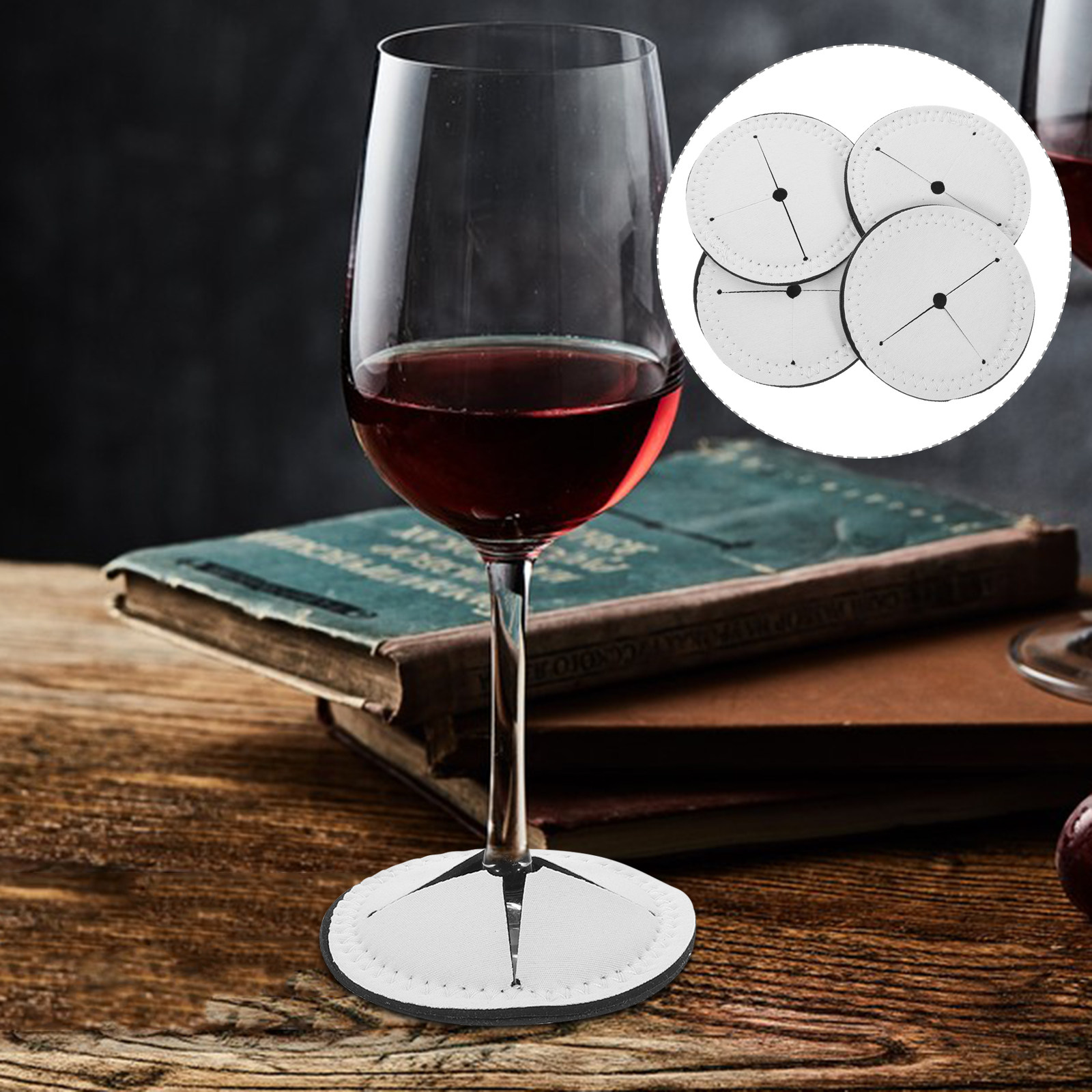 Coaster Sublimation Blank - 4 Adet Süblimasyon Bardak Altlığı Isı