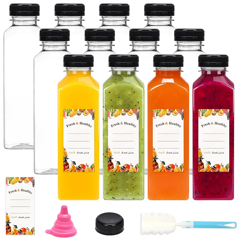 Water Bottle Blank - Kapaklı 500ML Meyve Suyu Şişeleri Smoothie'ler