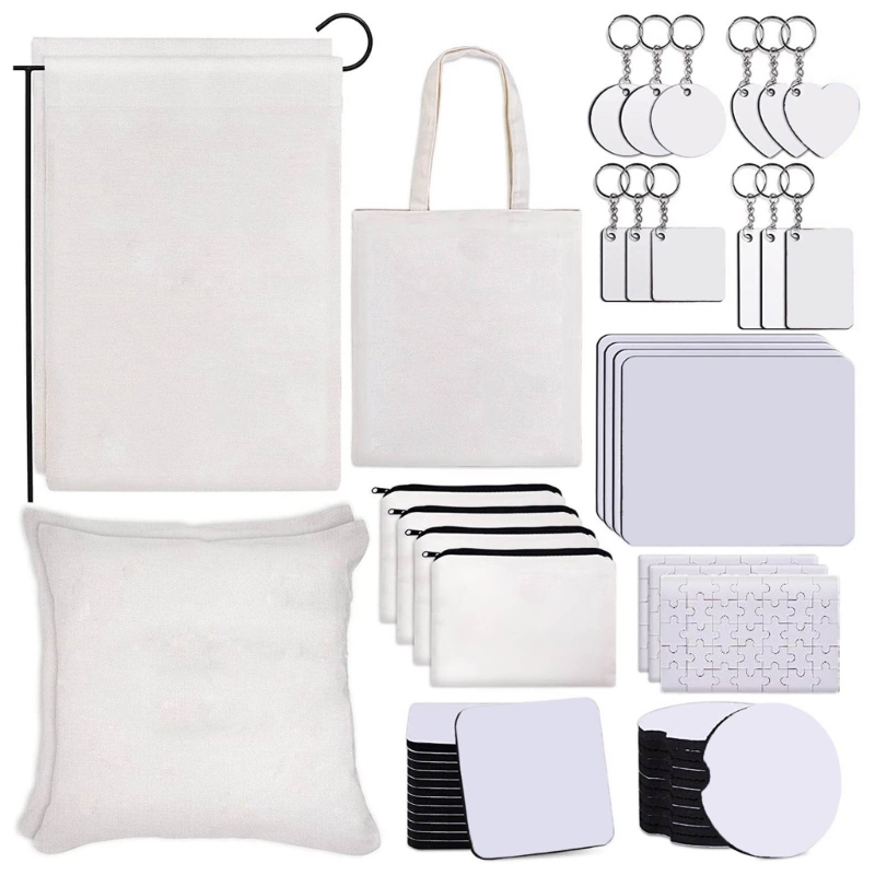 Mouse Pad Blank Sublimation - Kalp anahtarlık seti boş MDF süblimasyon