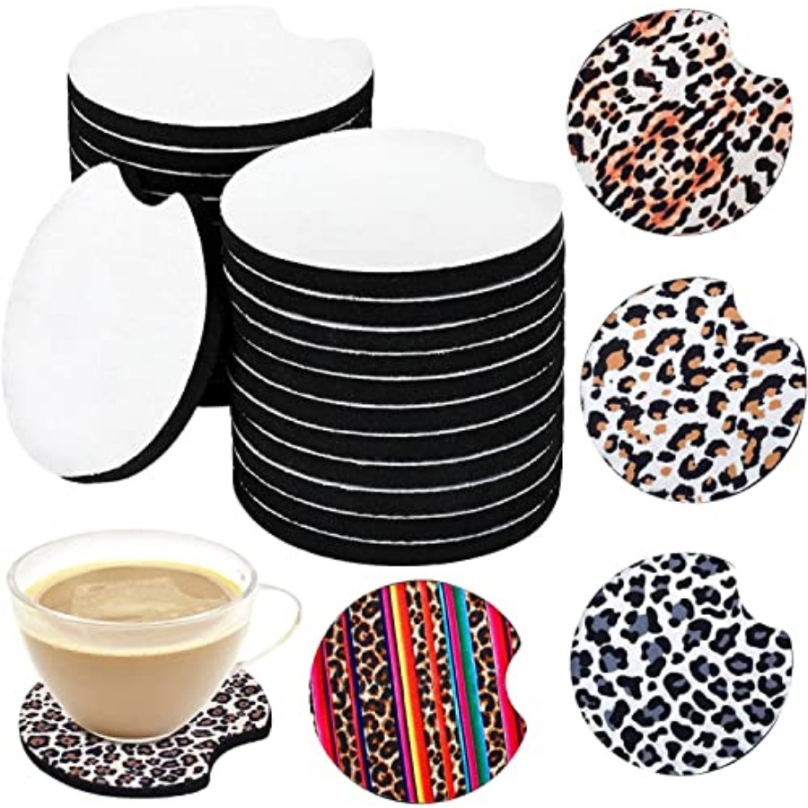 Coaster Sublimation Blank - 40 adet süblimasyon boş araba bardak