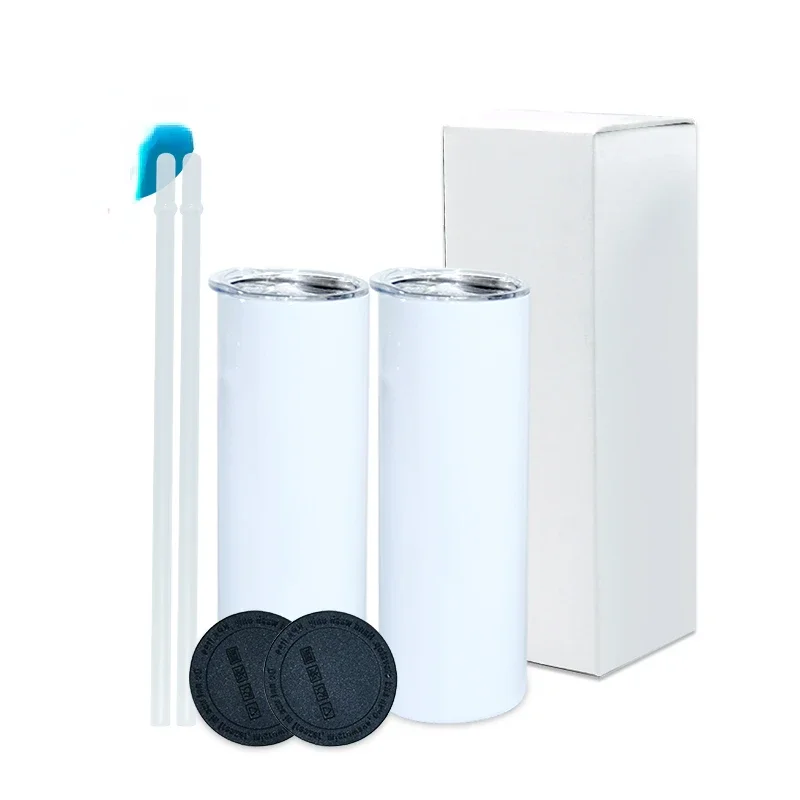 Tumbler 20Oz White - Depo Stoğu Beyaz 20oz Düz İnce
