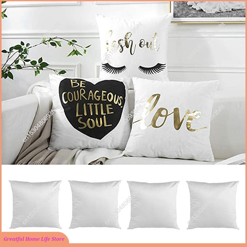Pillow Cover Sublimation - AT59 40X40 Beyaz Düz Süblimasyon Boşlukları