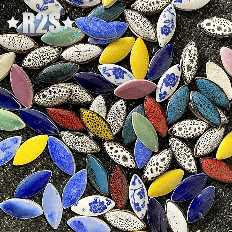 Ceramic Tile Blank - 100g Karışık Renk Düzensiz Seramik Mozaik