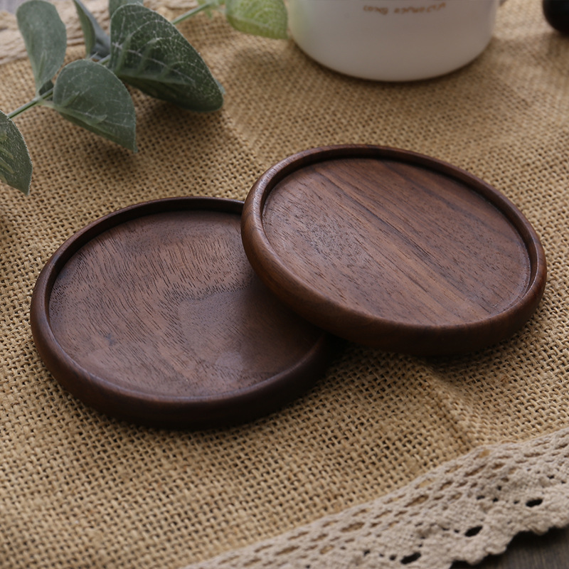 Coaster Sublimation Blank - 8,8 cm Dayanıklı Ahşap Bardak Altlığı,