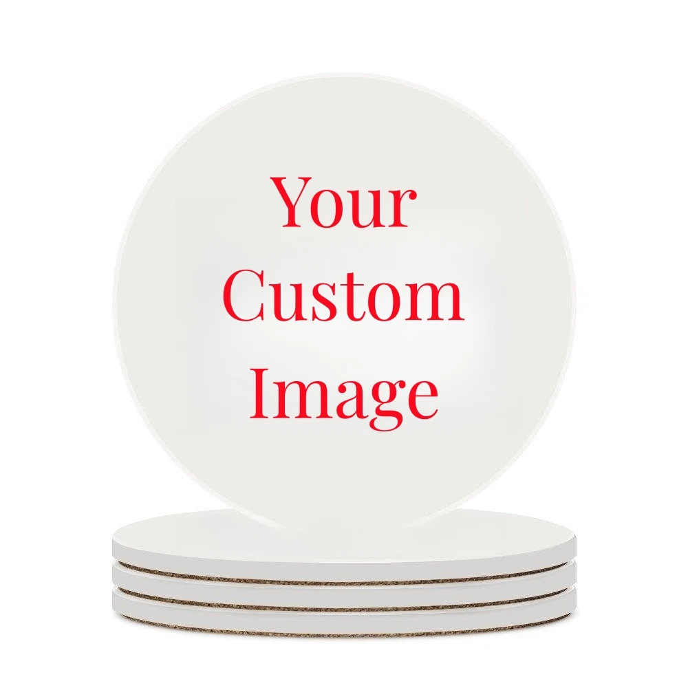 Coaster Sublimation Blank - Kişiselleştirilmiş özel baskılı yuvarlak bardak emici