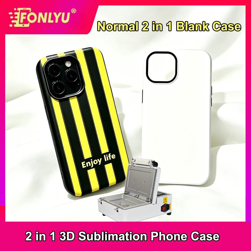Phone Case Blank Print - FONLYU 10'lu Paket 2'si 1 Arada