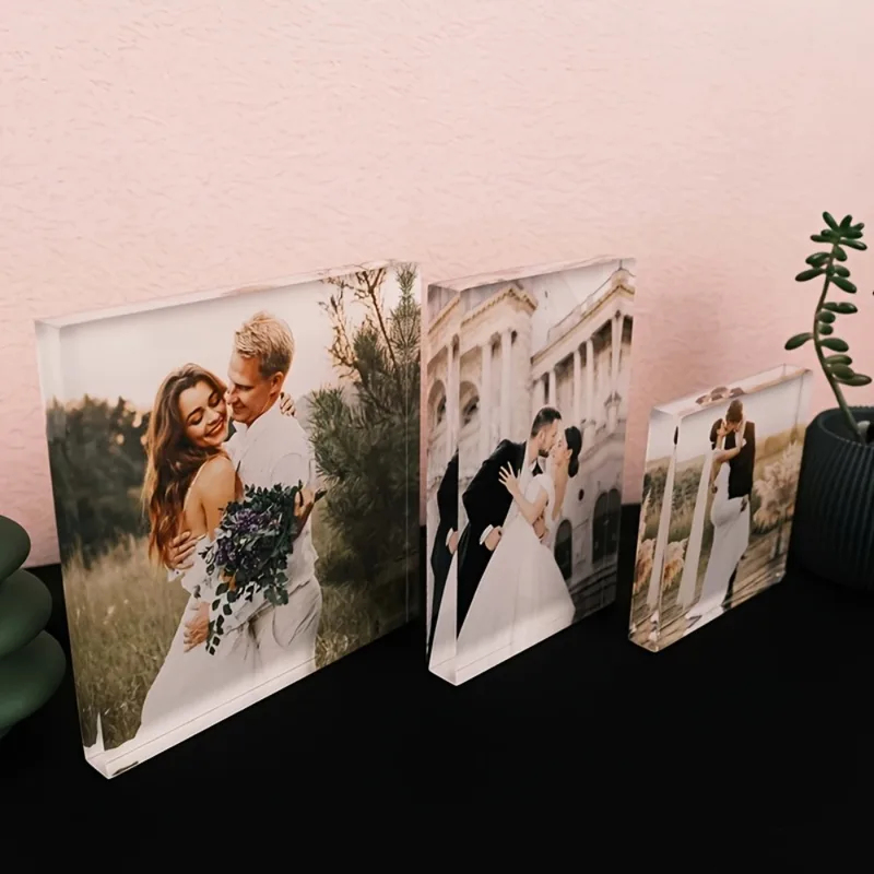Photo Acrylic Block - Kişiye Özel Akrilik Yıldönümü Fotoğraf Bloğu