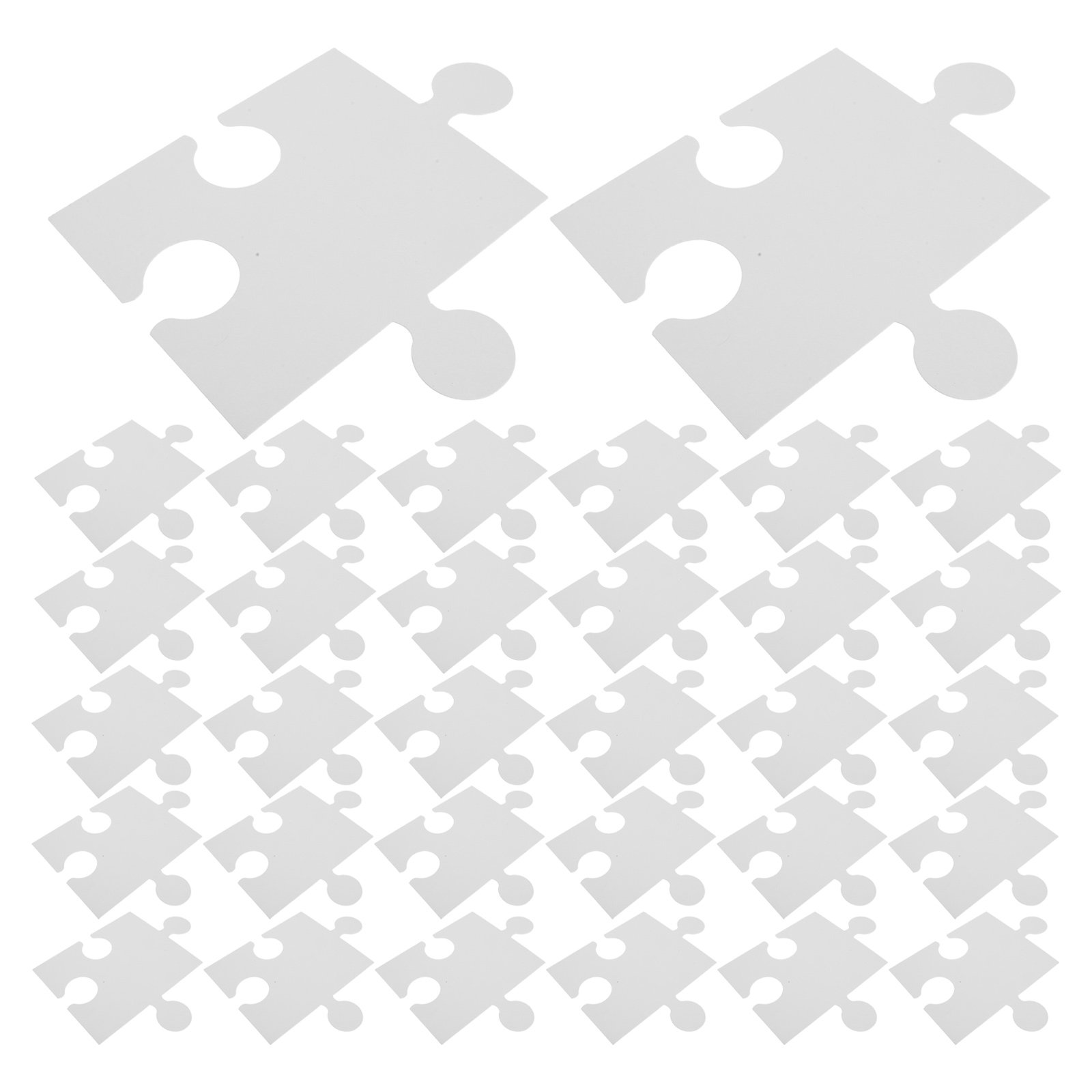 Puzzle Blank White - 60 Adet Büyük Beyaz Boş Yapboz