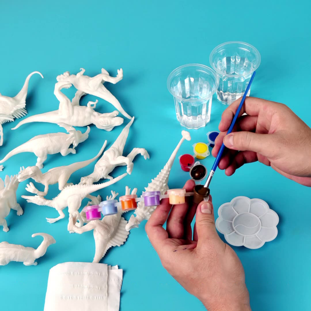6 adet/8 adet, DIY Boyama Dino - Puzzle Blank White incelemesi ve fiyatı
