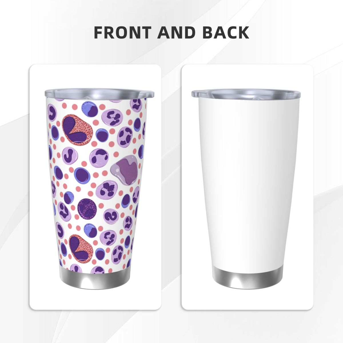 Büyük Beyaz Kan Hücresi Desenl - Tumbler 20Oz White incelemesi ve fiyatı