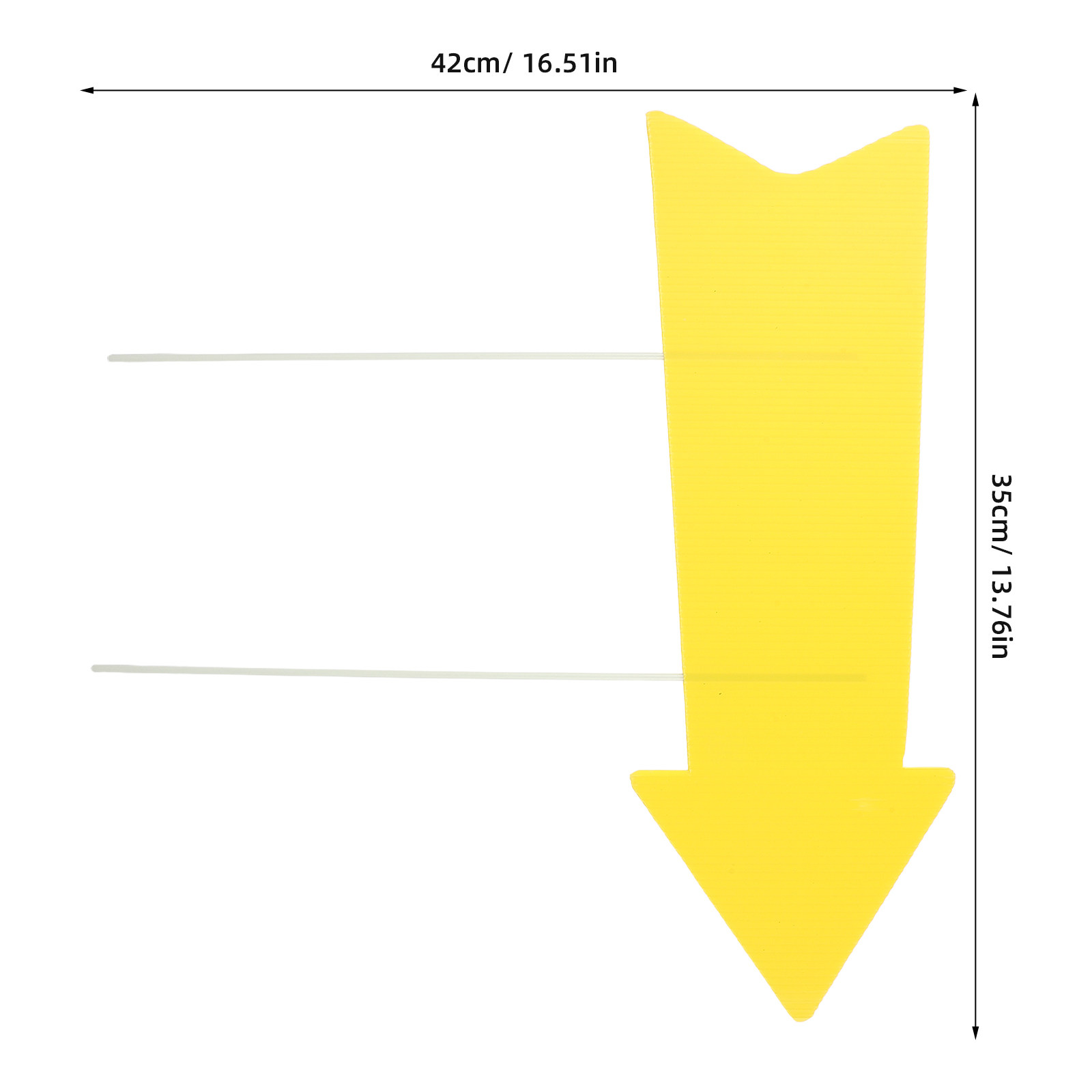 10 Adet Boş Ok İşareti Sarı Ol - Yard Sign Blank incelemesi ve fiyatı