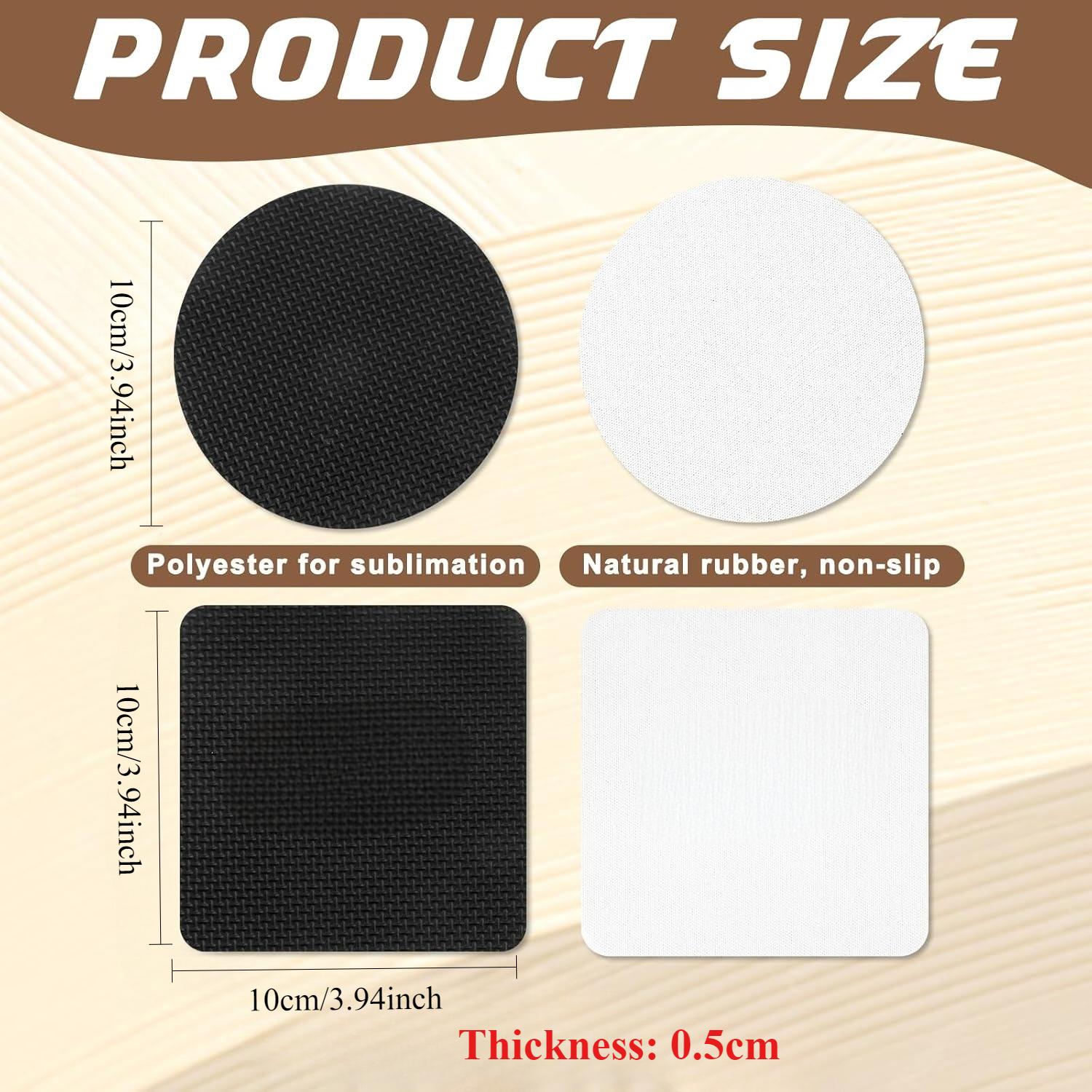 10 Adet Süblimasyon Bardak Alt - Coaster Sublimation Blank incelemesi ve fiyatı