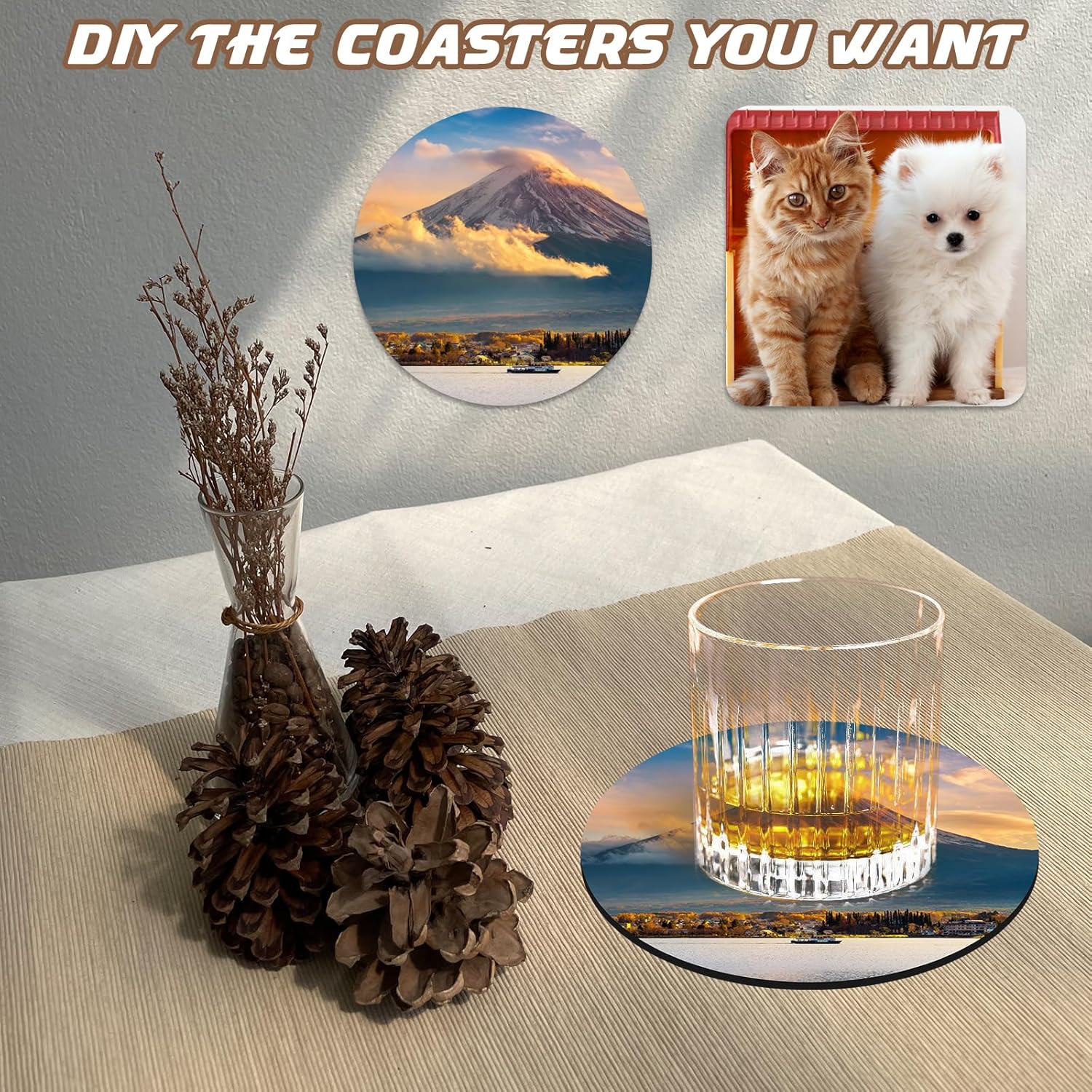 10 Adet Süblimasyon Bardak Alt - Coaster Sublimation Blank incelemesi ve fiyatı