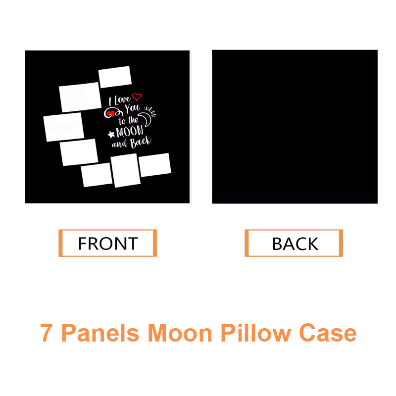 10 adet/grup 7 Panel Boş Ay sü - Pillow Cover Sublimation incelemesi ve fiyatı