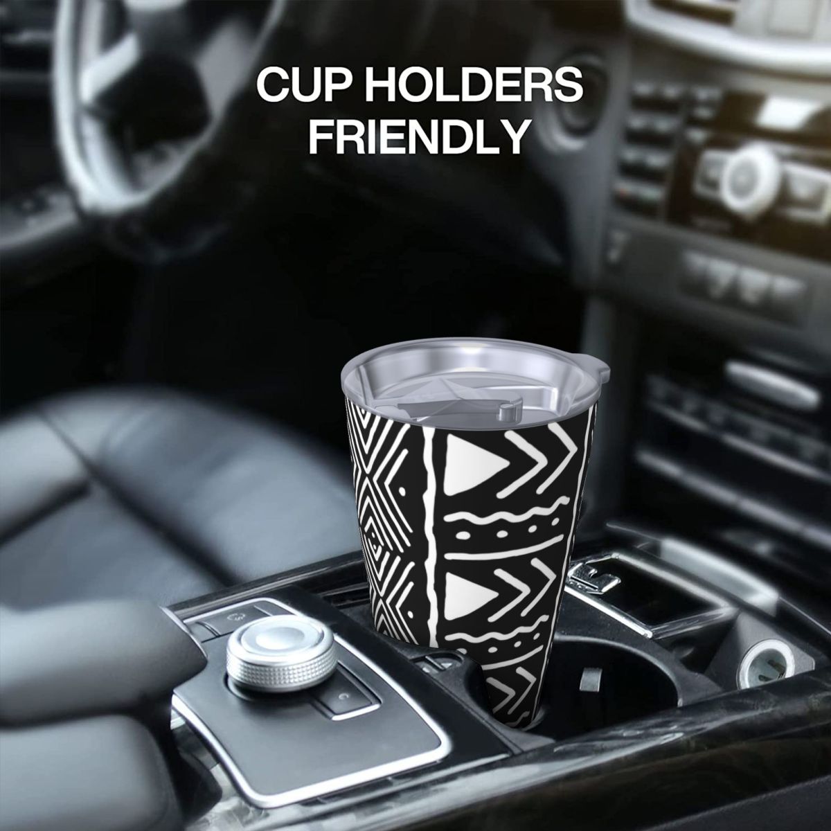 Siyah Beyaz Afrika Bogolan Kab - Tumbler 20Oz White incelemesi ve fiyatı