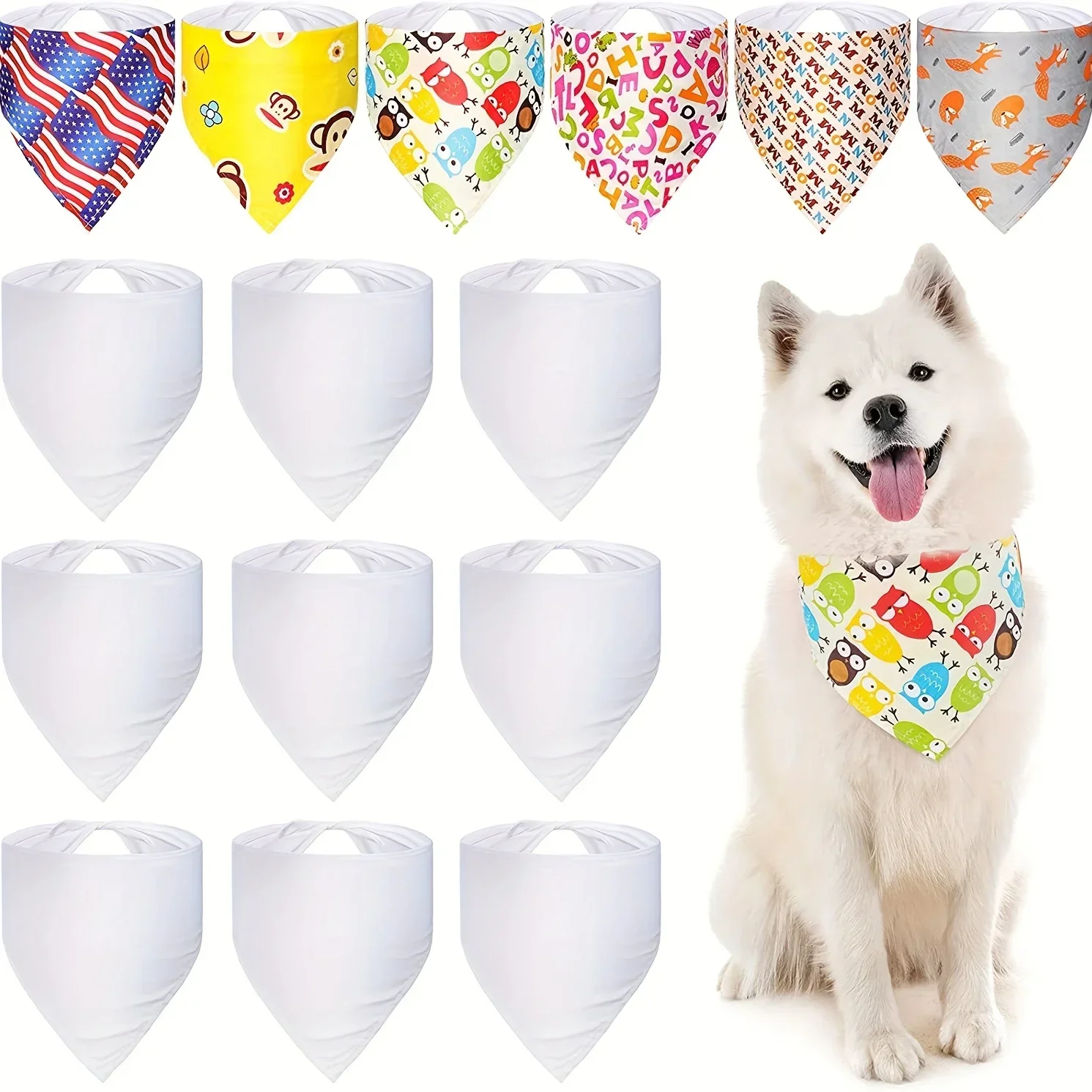 Küçük Orta Büyük Köpekler için - Bandana Blank White incelemesi ve fiyatı