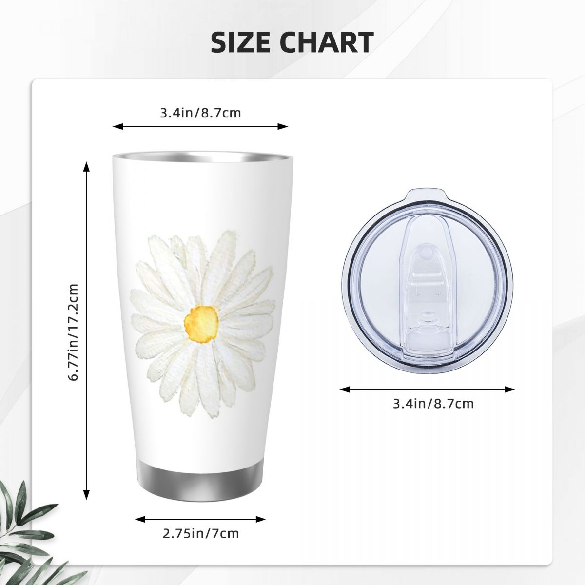 El Boyaması Bir Küçük Beyaz Pa - Tumbler 20Oz White incelemesi ve fiyatı