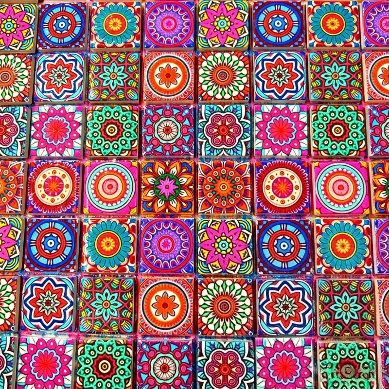 Mandala Baskılı Seramik Mozaik - Ceramic Tile Blank incelemesi ve fiyatı