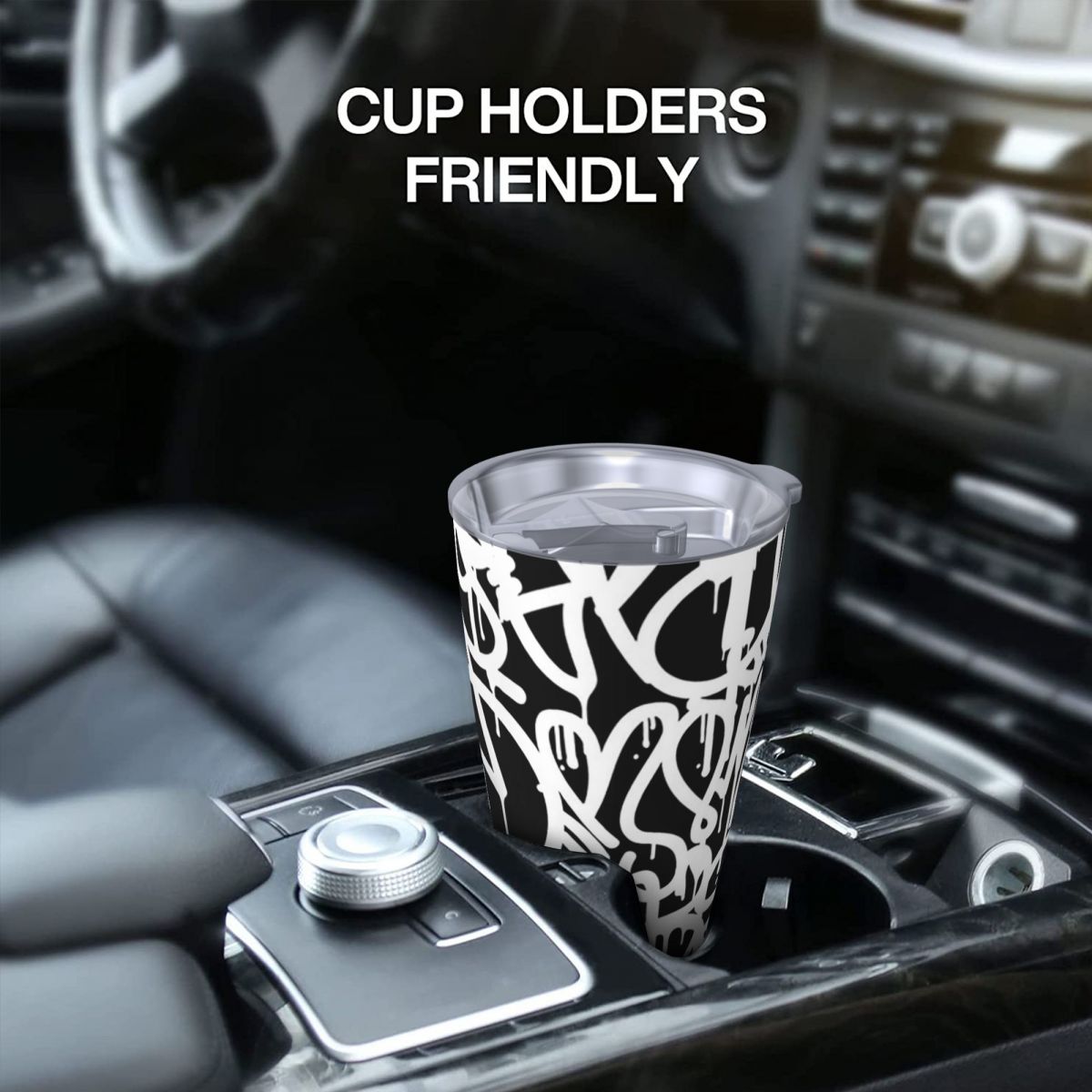 Siyah Beyaz Graffiti Paslanmaz - Tumbler 20Oz White incelemesi ve fiyatı