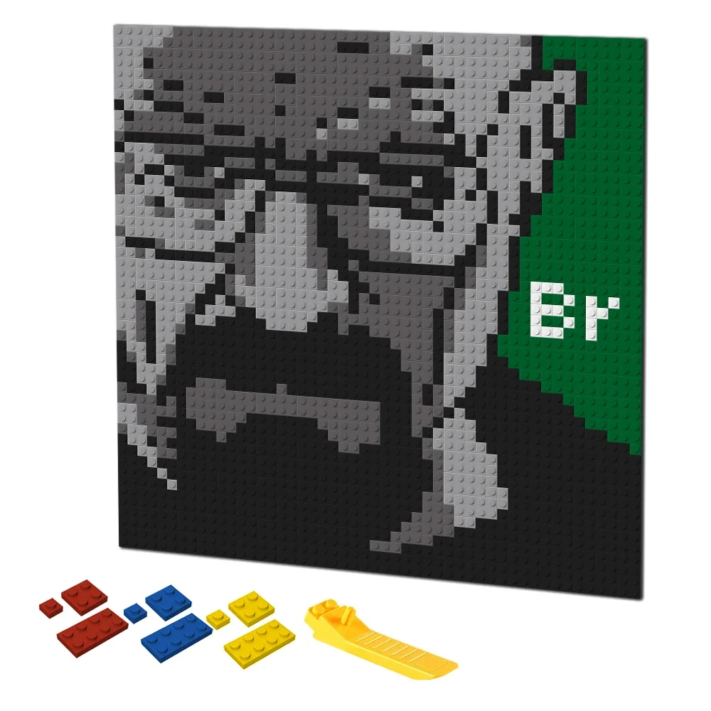Retro piksel sanat yapı taşlar - Puzzle Blank White incelemesi ve fiyatı