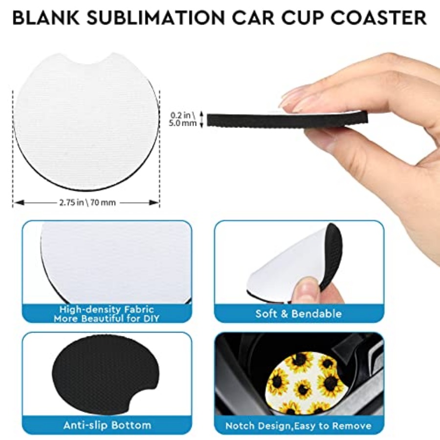 40 adet süblimasyon boş araba  - Coaster Sublimation Blank incelemesi ve fiyatı