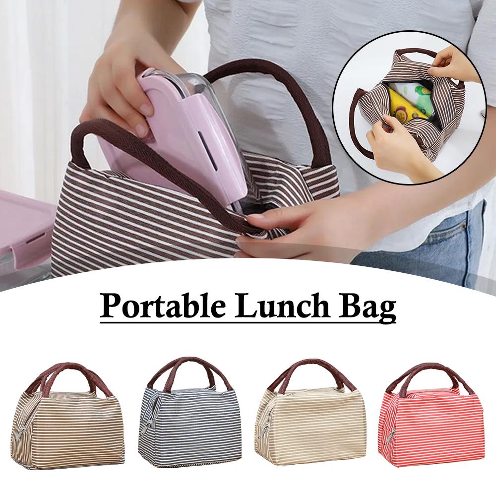 Çizgili Yalıtımlı Öğle Yemeği  - Tote Bag Sublimation incelemesi ve fiyatı