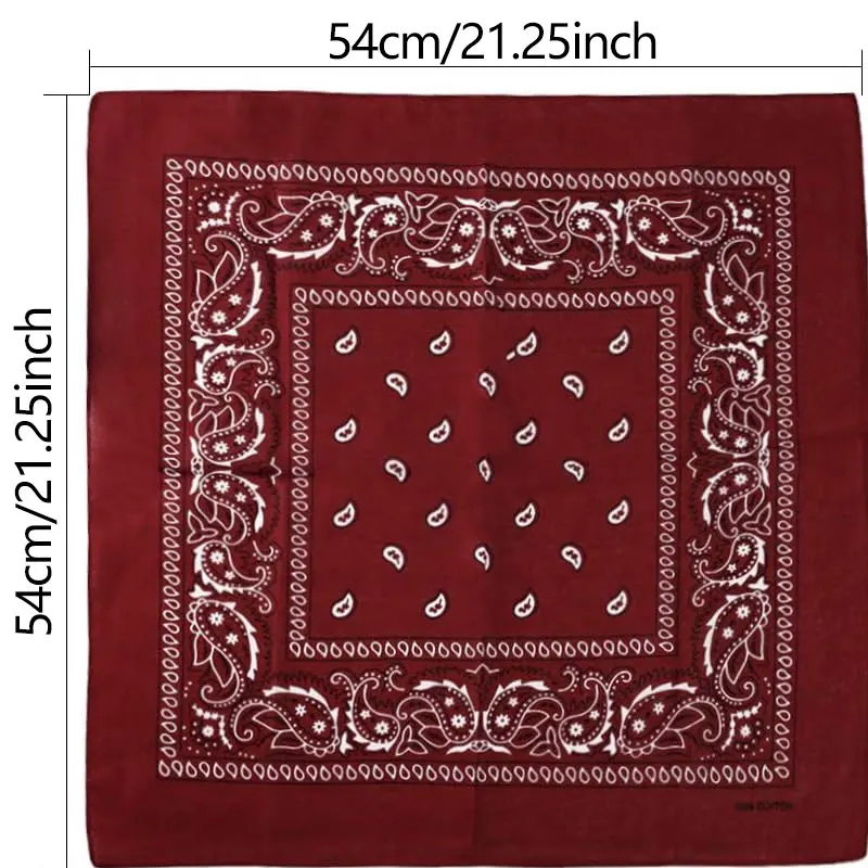 1 adet Hip Hop Kovboy Paisley  - Bandana Blank White incelemesi ve fiyatı