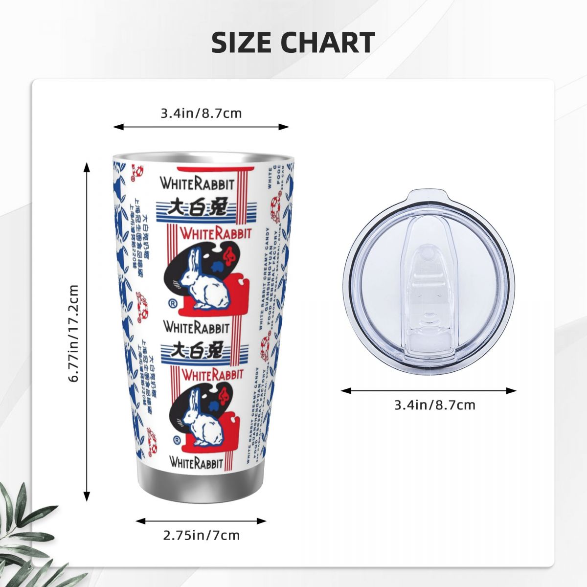 Beyaz Tavşan Şeker Paslanmaz Ç - Tumbler 20Oz White incelemesi ve fiyatı