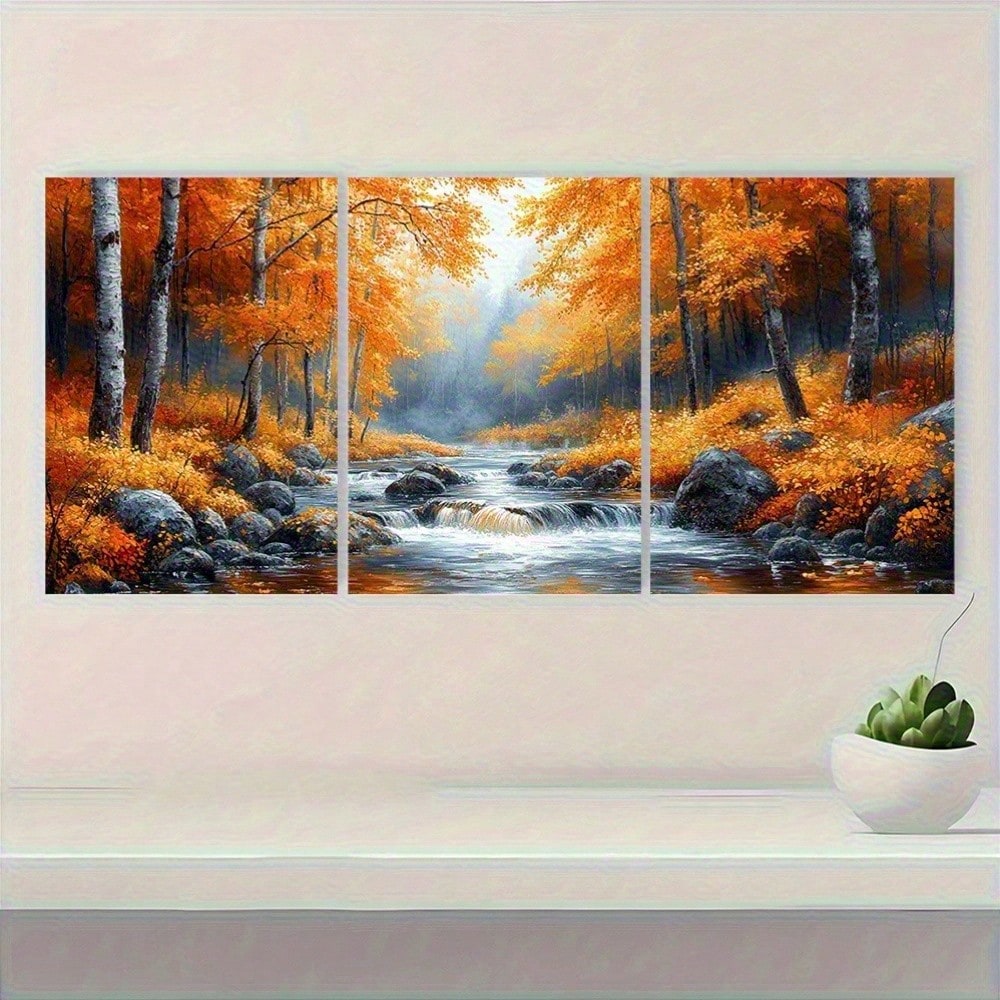 2D Düz, 3 Parçalı Set Canlı So - Canvas Wrap Ready incelemesi ve fiyatı