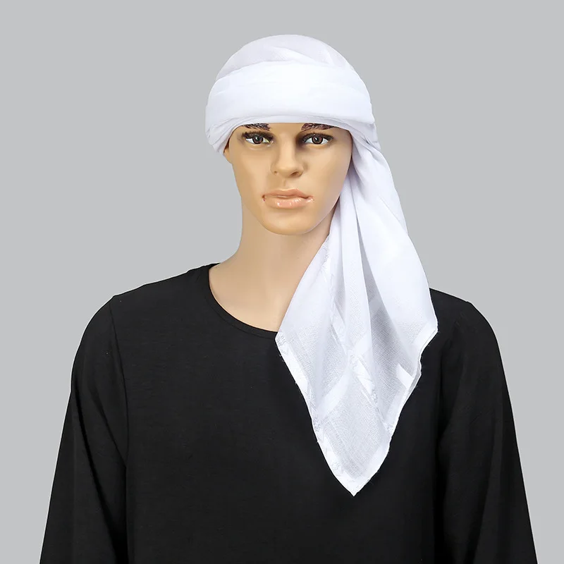 İslam beyaz kare eşarp erkekle - Bandana Blank White incelemesi ve fiyatı