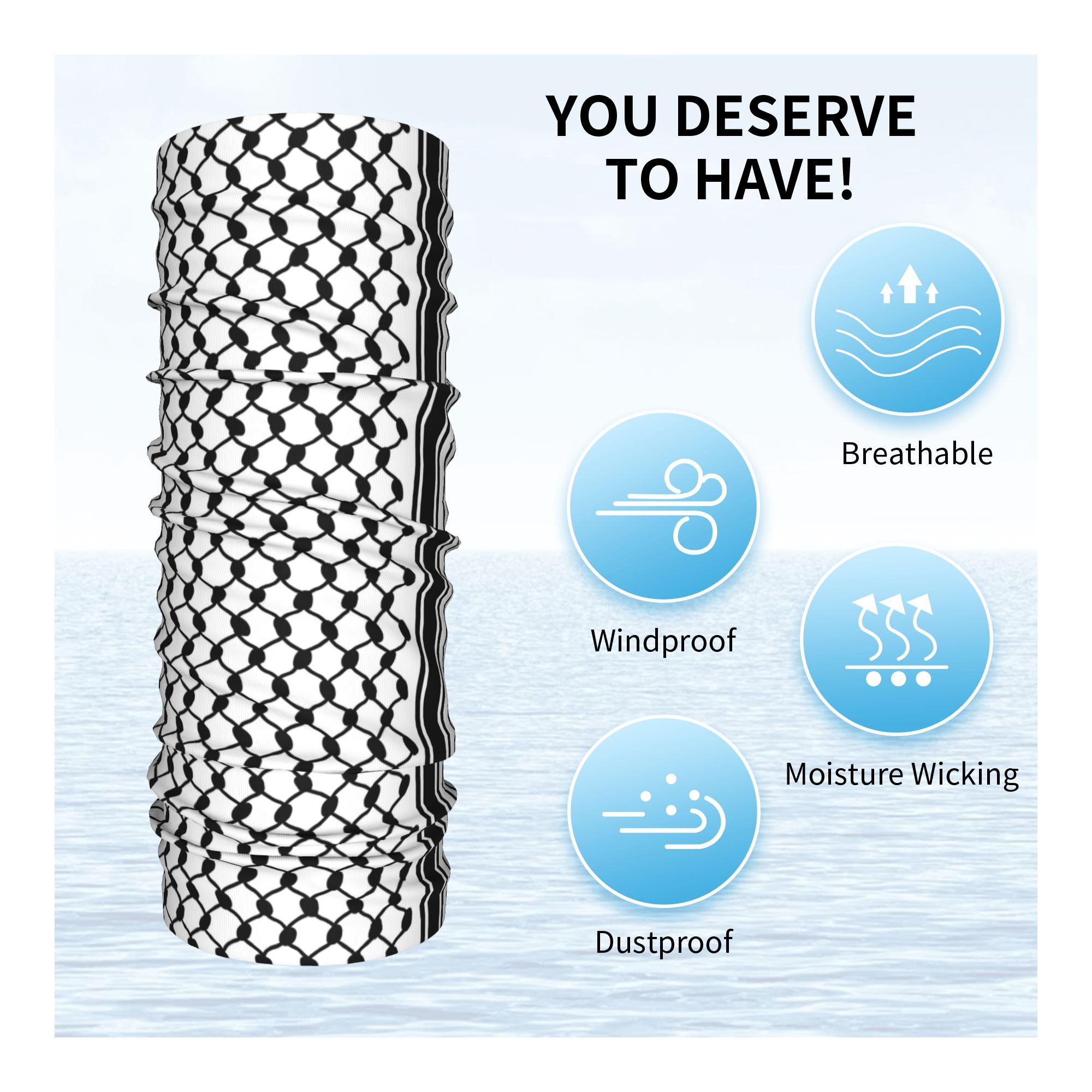 Şemağ Bandana Boyunluk Rüzgar  - Bandana Blank White incelemesi ve fiyatı