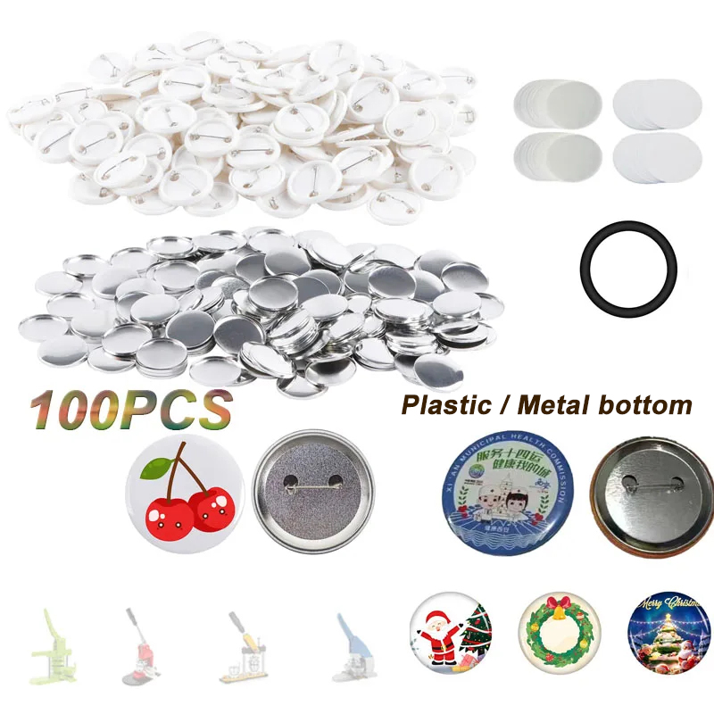 100 adet boş düğme yapma malze - Button Badge Blank incelemesi ve fiyatı