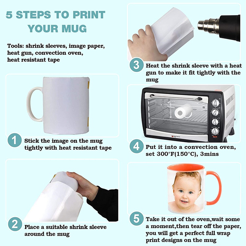 8X12 İnç Süblimasyonlu Shrink  - Sublimation Mug White incelemesi ve fiyatı