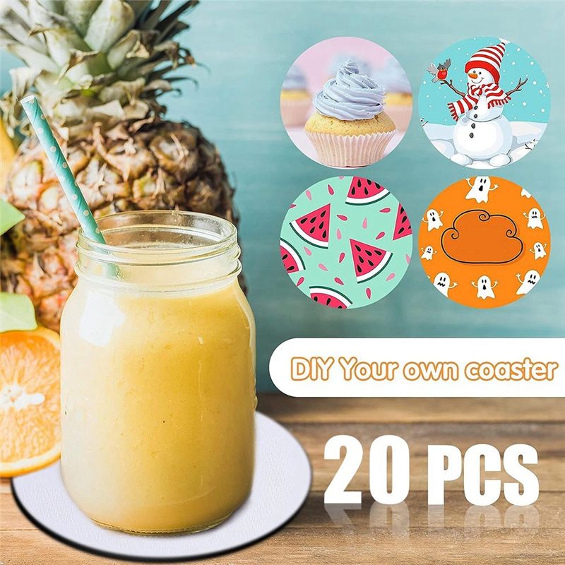 AB46-Süblimasyon Boş Bardak Al - Coaster Sublimation Blank incelemesi ve fiyatı
