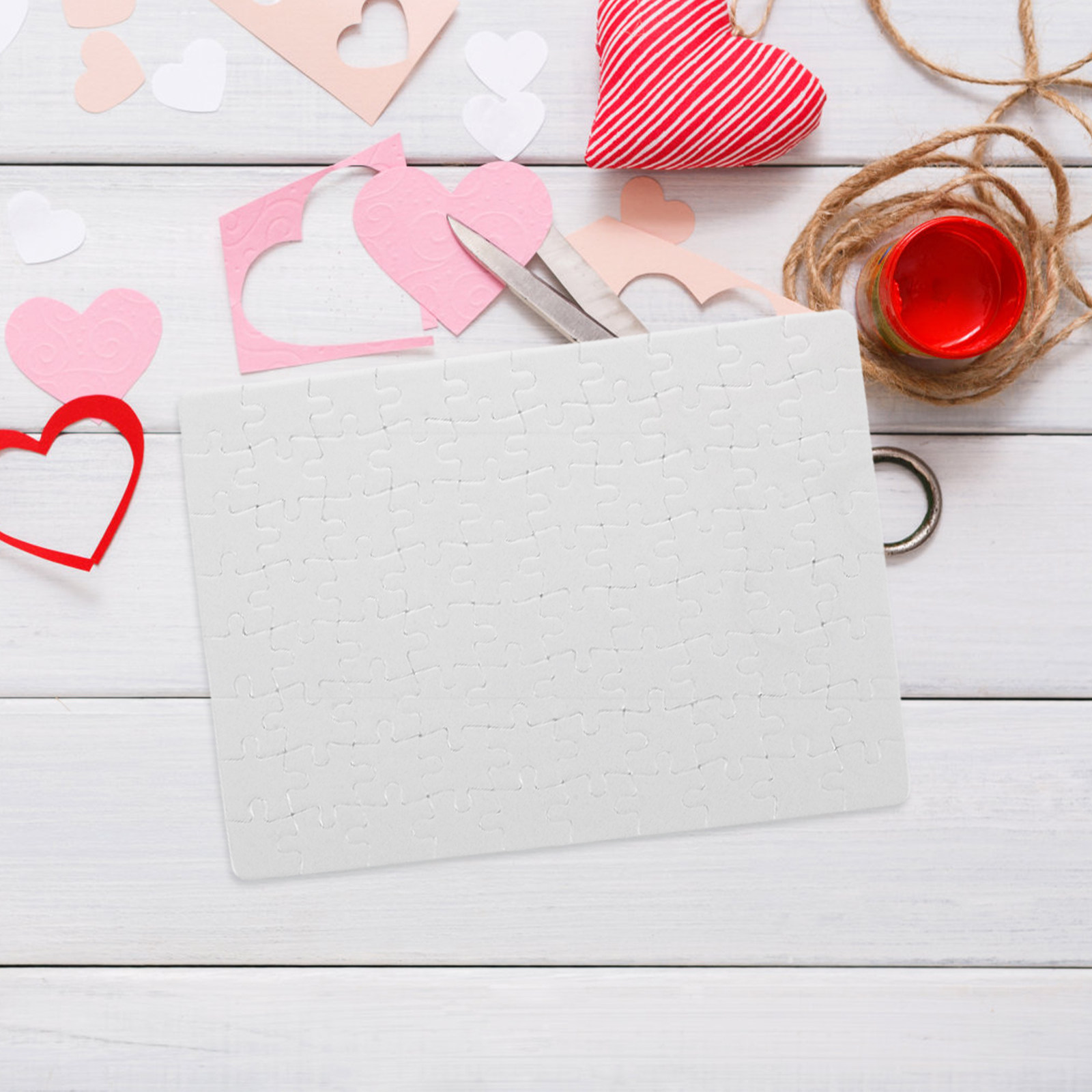 4 yaprak boş bulmaca parçaları - Puzzle Blank White incelemesi ve fiyatı