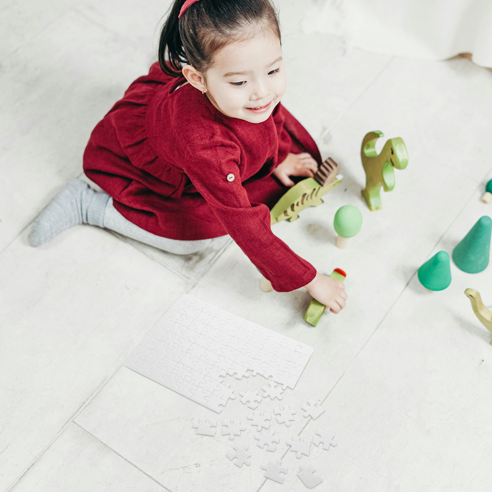 4 yaprak boş bulmaca parçaları - Puzzle Blank White incelemesi ve fiyatı