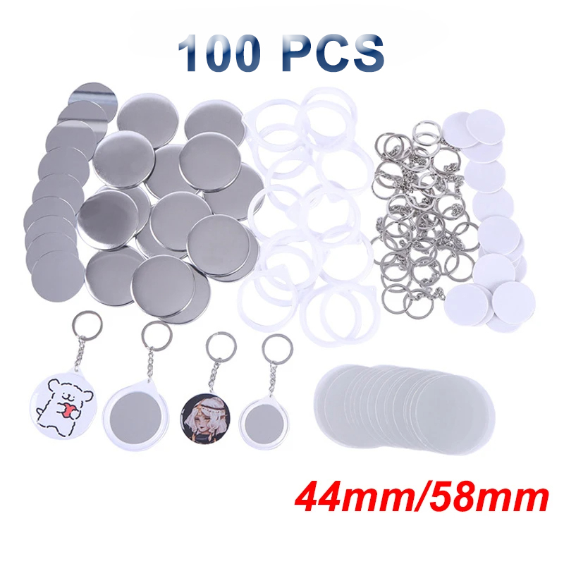 Yeni 100 ADET Anahtarlık Ayna  - Button Badge Blank incelemesi ve fiyatı