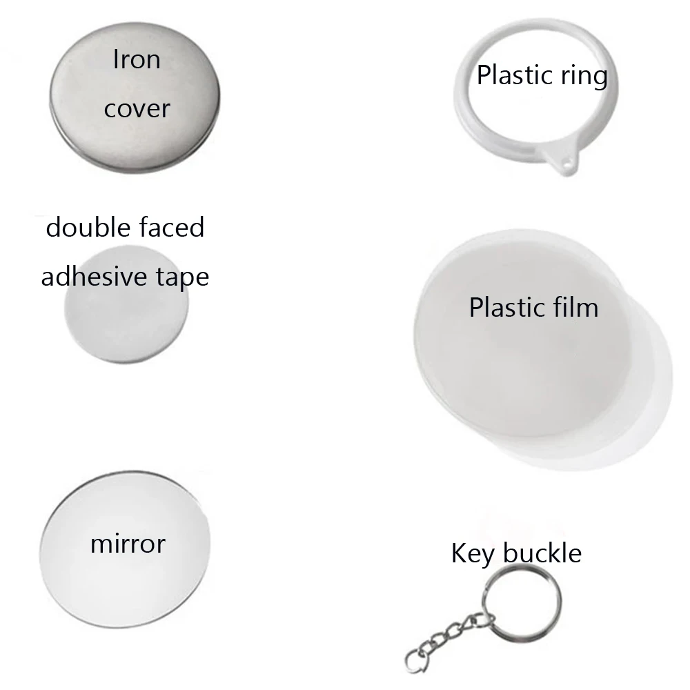 Yeni 100 ADET Anahtarlık Ayna  - Button Badge Blank incelemesi ve fiyatı