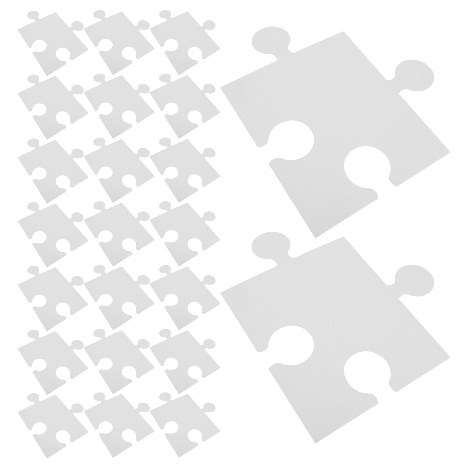60 Adet Büyük Beyaz Boş Yapboz - Puzzle Blank White incelemesi ve fiyatı